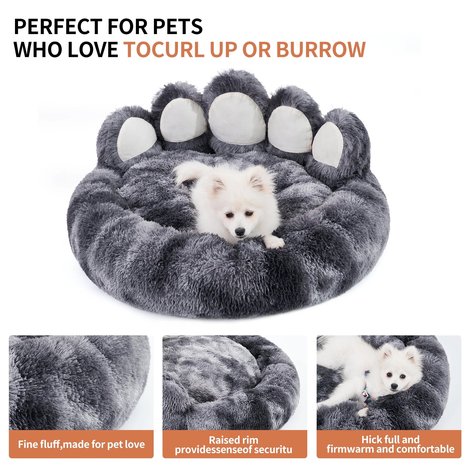 🐾 Paw Powers Dog Bed – The Ultimate Cozy Retreat for Your Furry Friend!